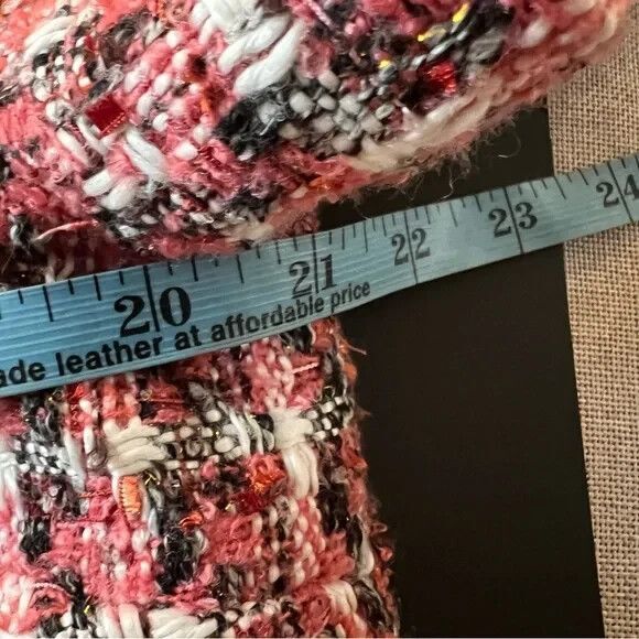 NEW Tuckernuck Jackie Dress Magnolia Tweed Pink Black X Large Mini short sleeve - Picture 9 of 10